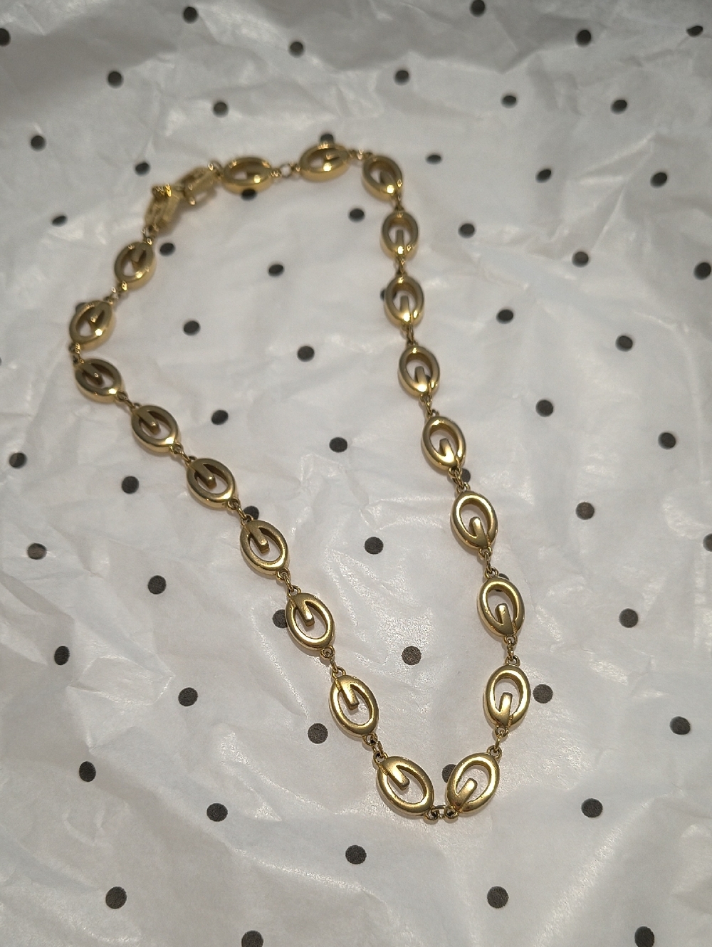 Givenchy "G" Goldtone Necklace